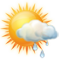 Intervalos nubosos con lluvia débil